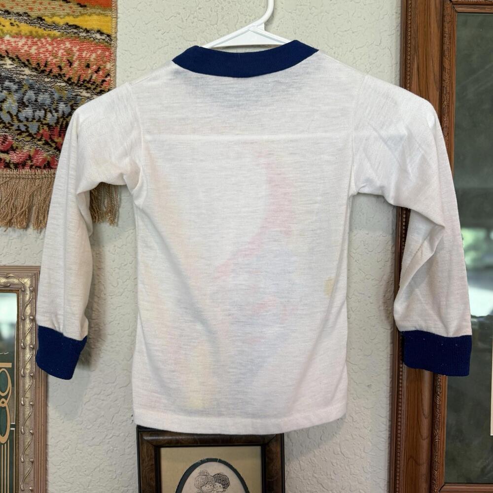 Vintage 70s/80s RARE Colorful Snowmobile Winter Surfing Shirt Size Kids Small - Picture 5 of 6